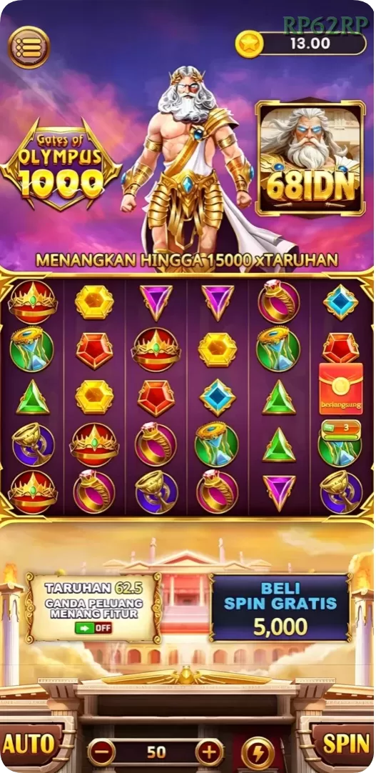 Cuplikan layar MAMI188 — menu navigasi