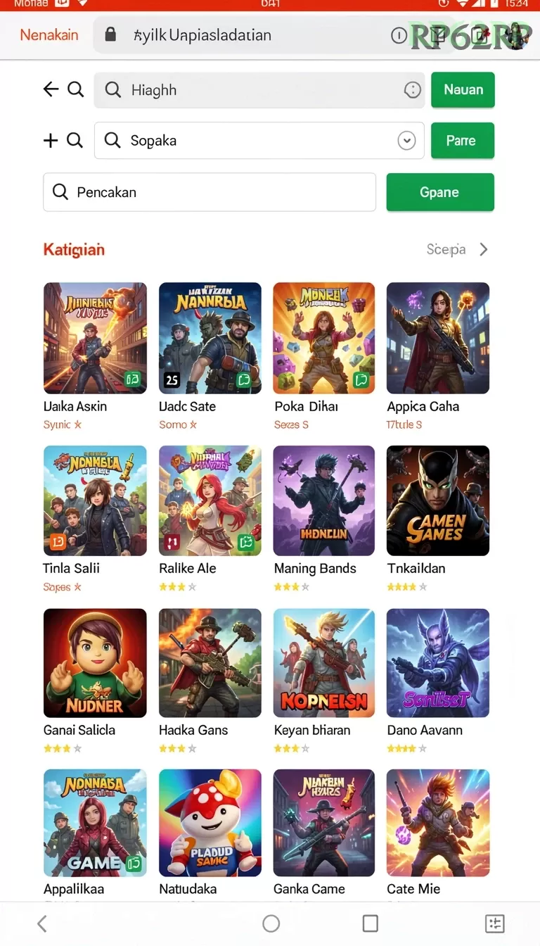 Cuplikan layar KOINAGA88 — menu navigasi